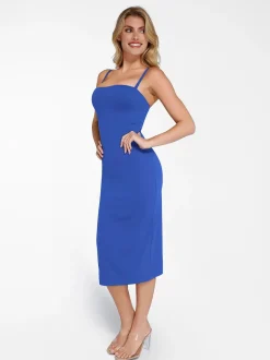 Bluetag Cooling Shapewear Slimming Midi Tube Dress