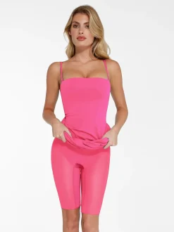 Bluetag Cooling Shapewear Slimming Midi Tube Dress