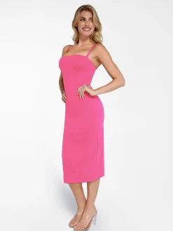 Bluetag Cooling Shapewear Slimming Midi Tube Dress