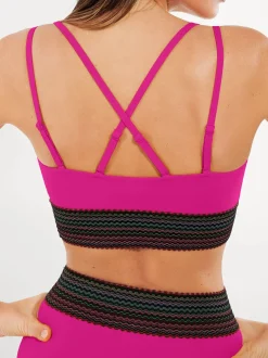 Boho Trim High Waist Tummy Control Bikini Set