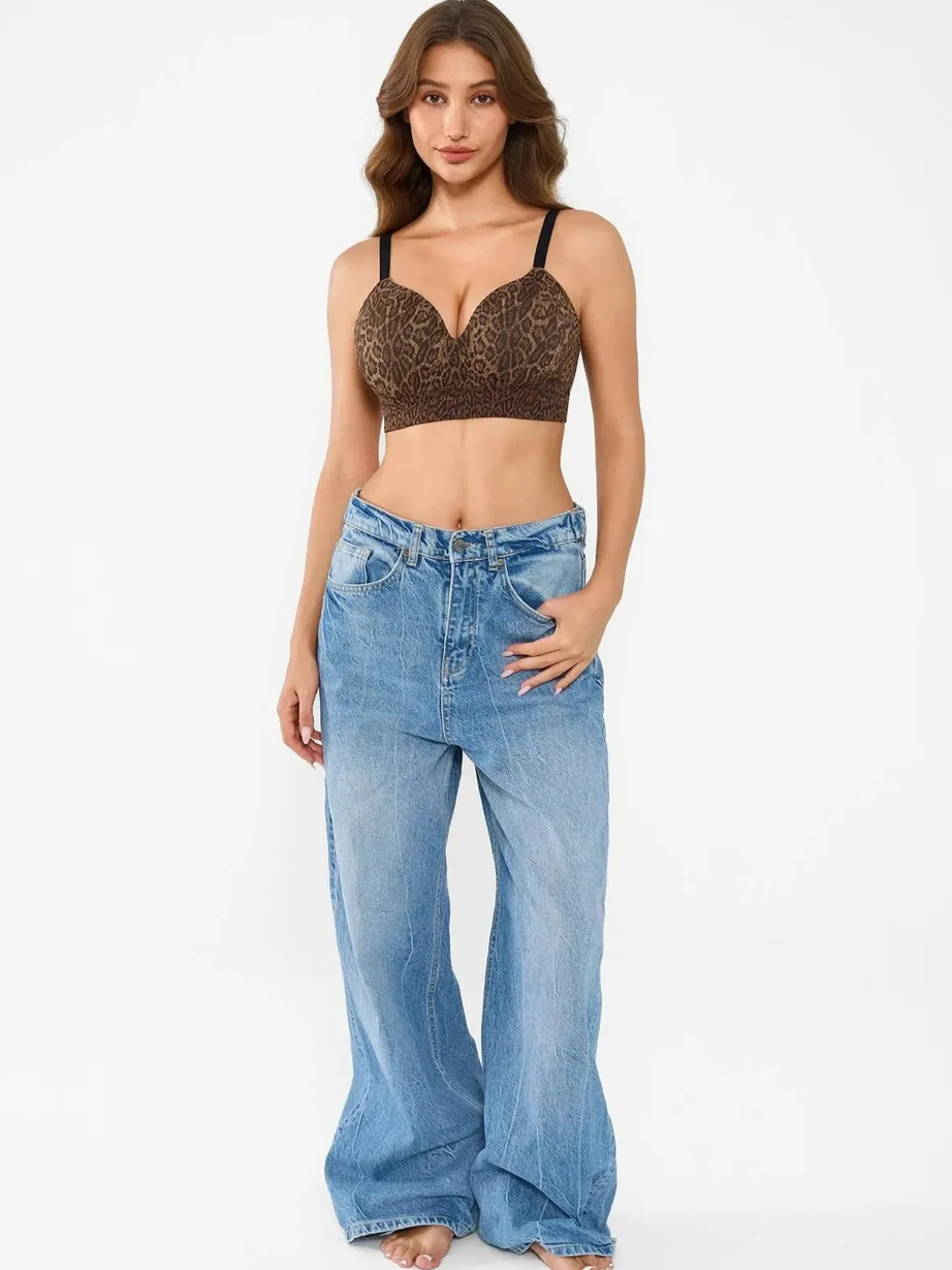 ContourLift™ Seamless Wireless Leopard Shaping Push Up Bra