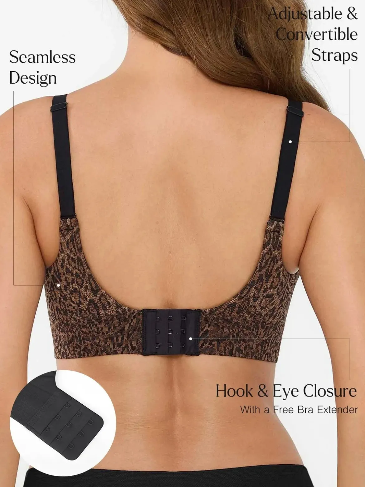 ContourLift™ Seamless Wireless Leopard Shaping Push Up Bra