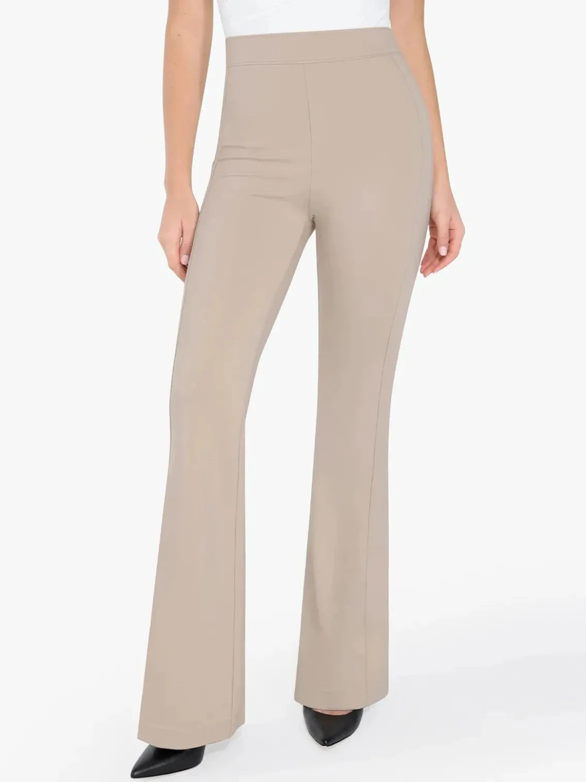 Day To Night Set Square Neck Tank Bodysuit Built-in Shapewear Pants