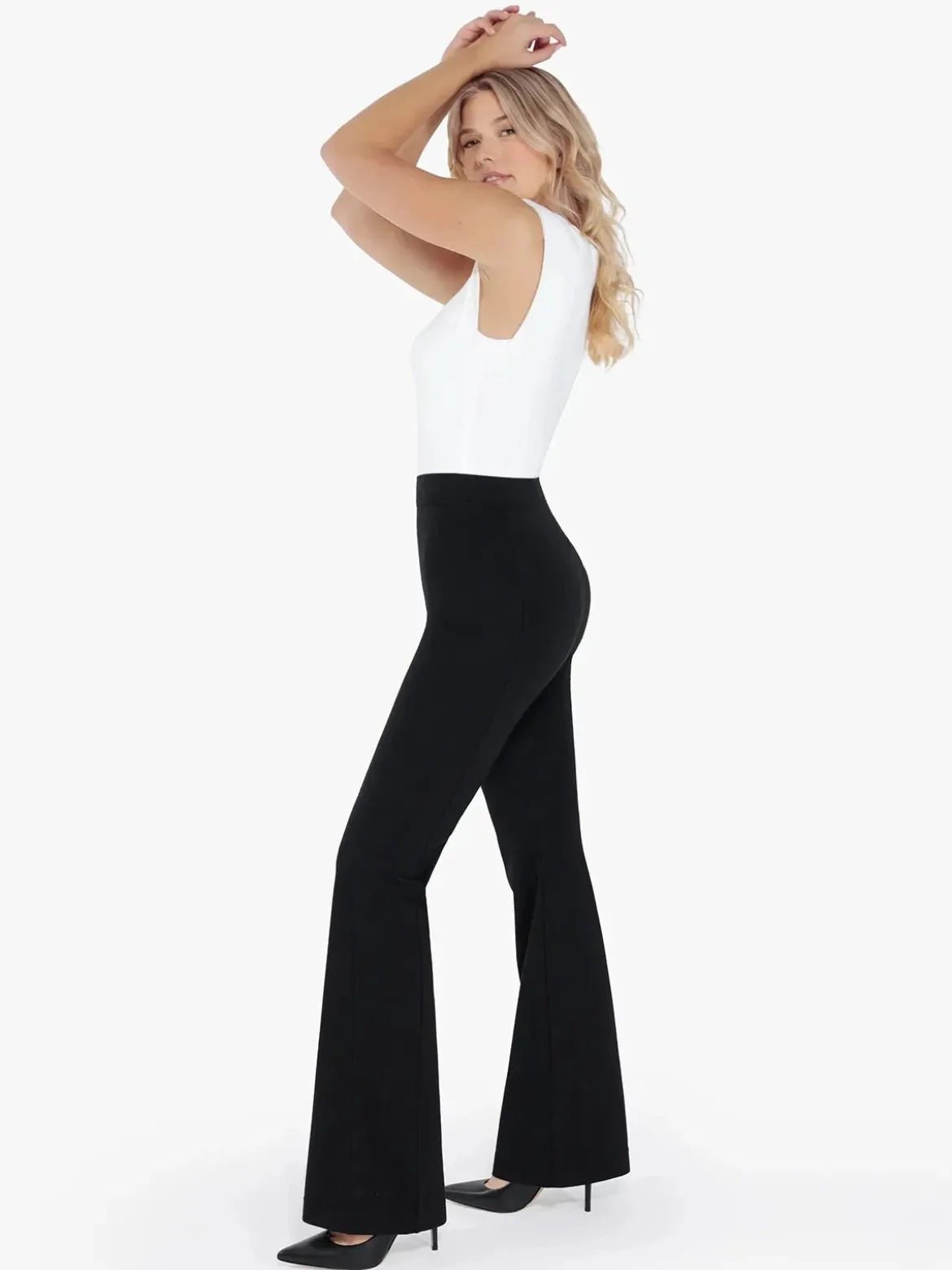 Day To Night Set Tummy Control Bodysuit Built-in Shapewear Pants