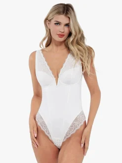 Day To Night Set Tummy Control Bodysuit Built-in Shapewear Pants