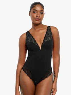 Day To Night Set Tummy Control Bodysuit Built-in Shapewear Pants