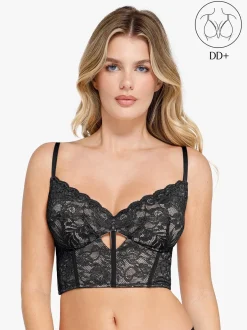 Full Coverage Longline Underwire Lace Bralette