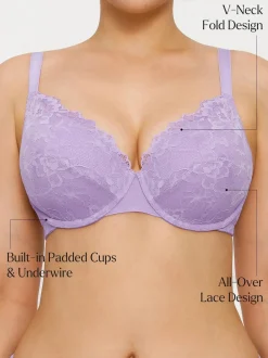 Lace Full-Cup Underwire Comfort Support Bra