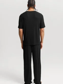 Men's Modal Short Sleeve & Pant PJ Set