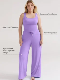 Modal Tank Top & Drawstring Pant Pajama Set