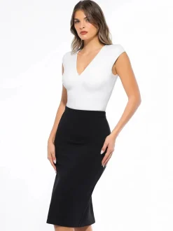 SculptEase Ponte Pencil Skirt