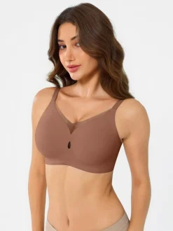 Seamless Breathable Contour Plunge Bra