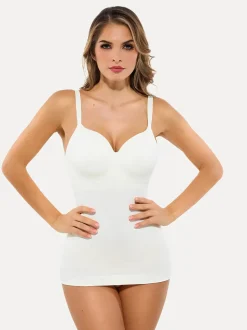 Seamless Built-in Bra All-in-One Push-Up Sculpting Cami Top