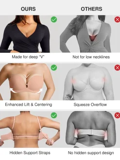 Seamless Non-Slip Push-Up Shaping Strapless Bra