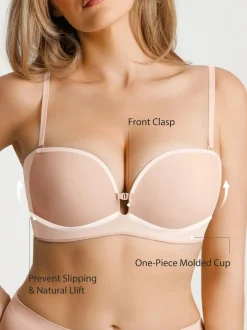 Seamless Non-Slip Push-Up Shaping Strapless Bra