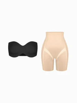 Seamless Push-Up Shapewear Bra Butt-Lifting Shorts Set