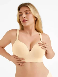 Seamless Push-Up Wireless Full Coverage Bra