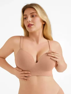 Seamless Push-Up Wireless Full Coverage Bra
