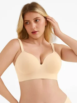 Seamless Push-Up Wireless Full Coverage Bra