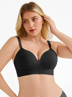 Seamless Push-Up Wireless Full Coverage Bra