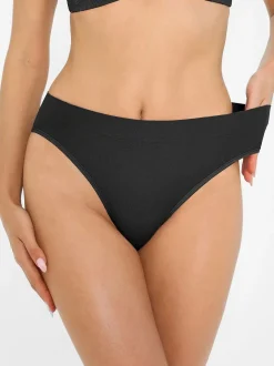 Seamless Ribbed-Waist Brief