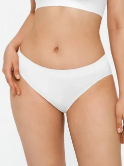 Seamless Solid Mid-Rise Brief