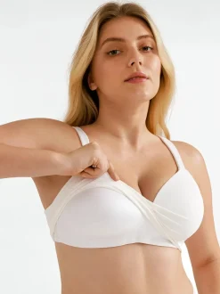 Seamless Wireless Adjustable Wide-Strap T-Shirt Bra