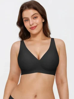 Seamless Wireless Jelly Comfort Plunge Bra
