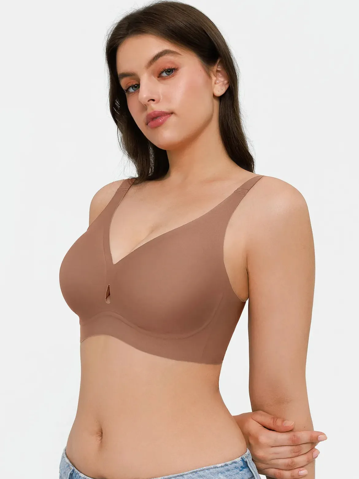 Seamless Wireless Jelly Contour Support Bra