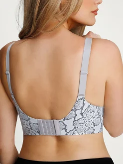 Seamless Wireless Jelly Leopard Contour Minimizer Support Bra