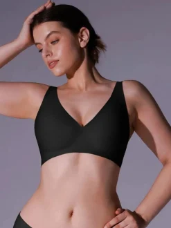 Seamless Wireless Jelly Leopard Contour Minimizer Support Bra