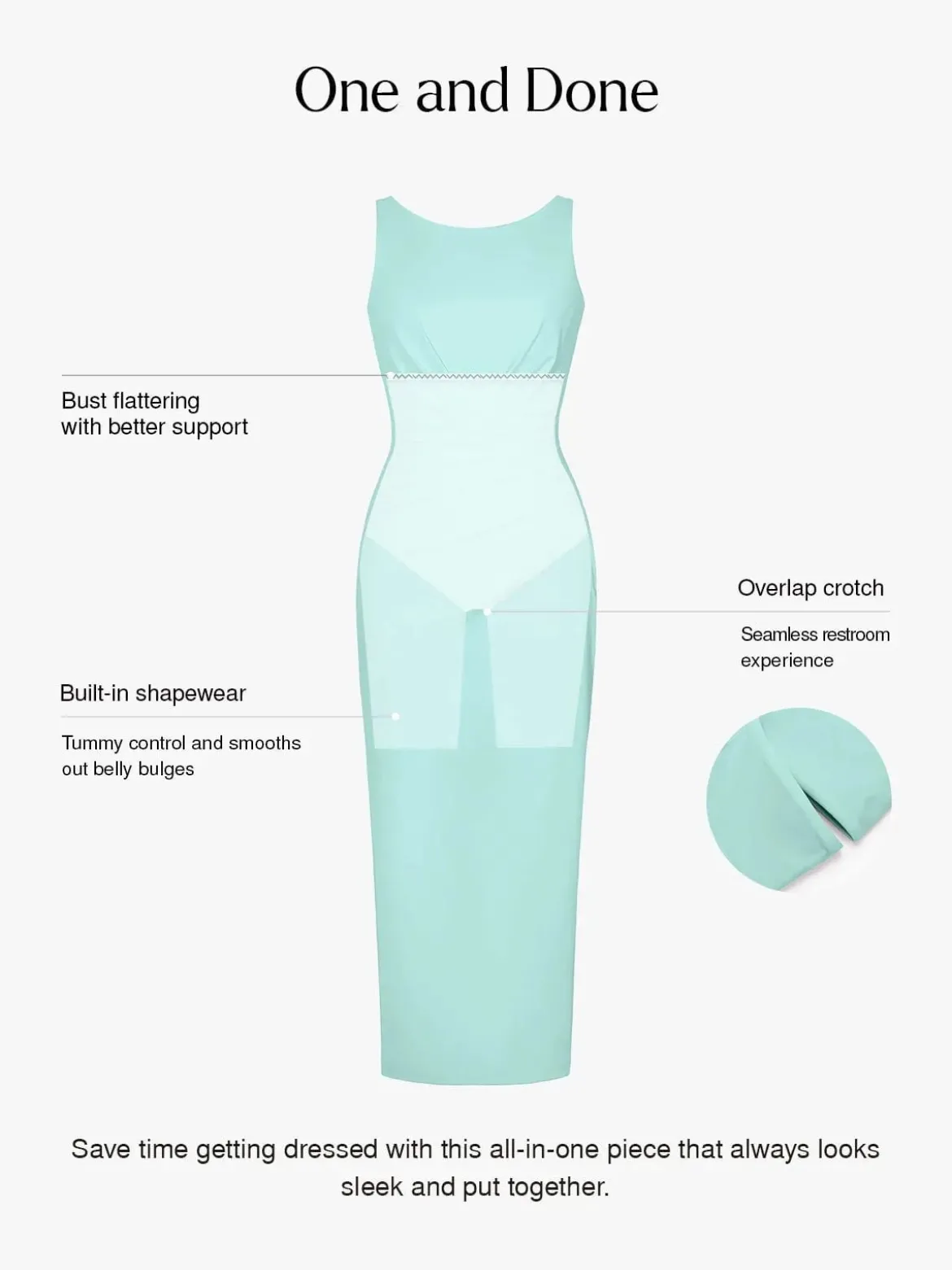 Shapewear Boatneck Draped Sculpting Maxi Dress
