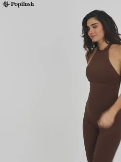 Shapewear Body-Sculpting Halter Neck Jumpsuit