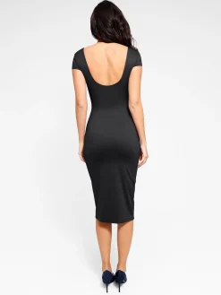 Shapewear Built-In Sculpting Midi Dress or Jumpsuit
