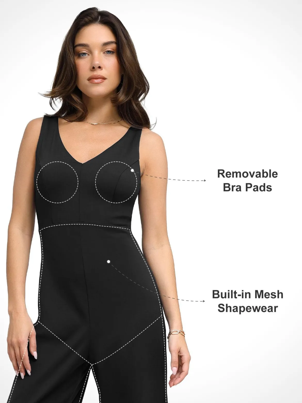 Shapewear Built-In Sculpting Midi Dress or Jumpsuit