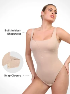 Shapewear CloudSense Tank Neck Low Back Sculpting Bodysuit