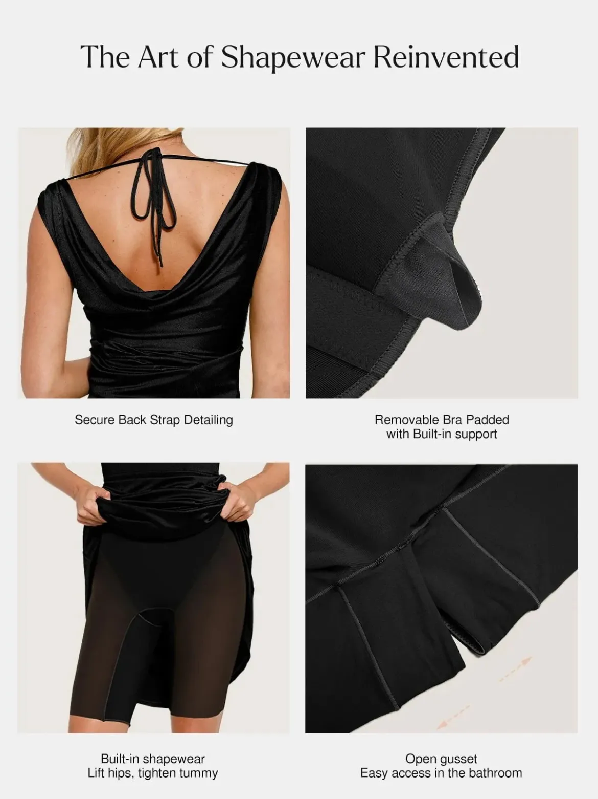 Shapewear Convertible Shine Sculpting Mermaid Dress