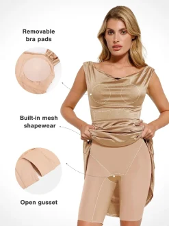 Shapewear Convertible Shine Sculpting Mermaid Dress