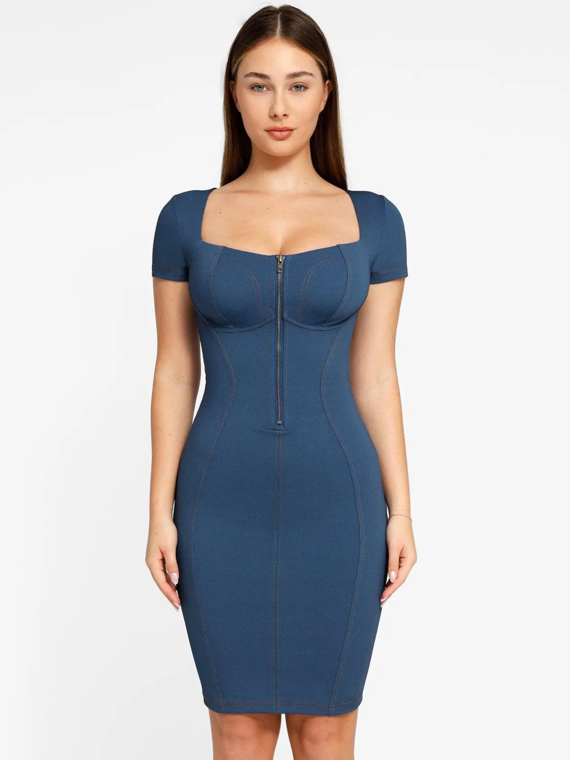 Shapewear Denim Sculpting Dress or Bodysuit or Jumpsuit