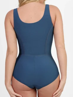 Shapewear Denim Tummy Control Corset Bodysuit
