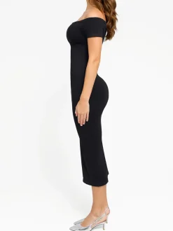 Shapewear Eco-Friendly Sculpting Midi Dress Set