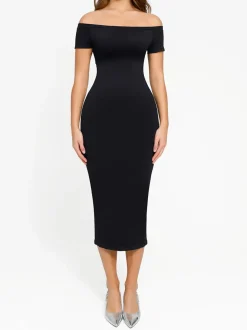 Shapewear Eco-Friendly Sculpting Midi Dress Set