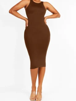 Shapewear Eco-Friendly Sculpting Midi Dress Set
