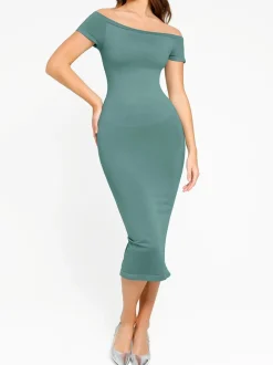 Shapewear Eco-Friendly Sculpting Midi Dress Set