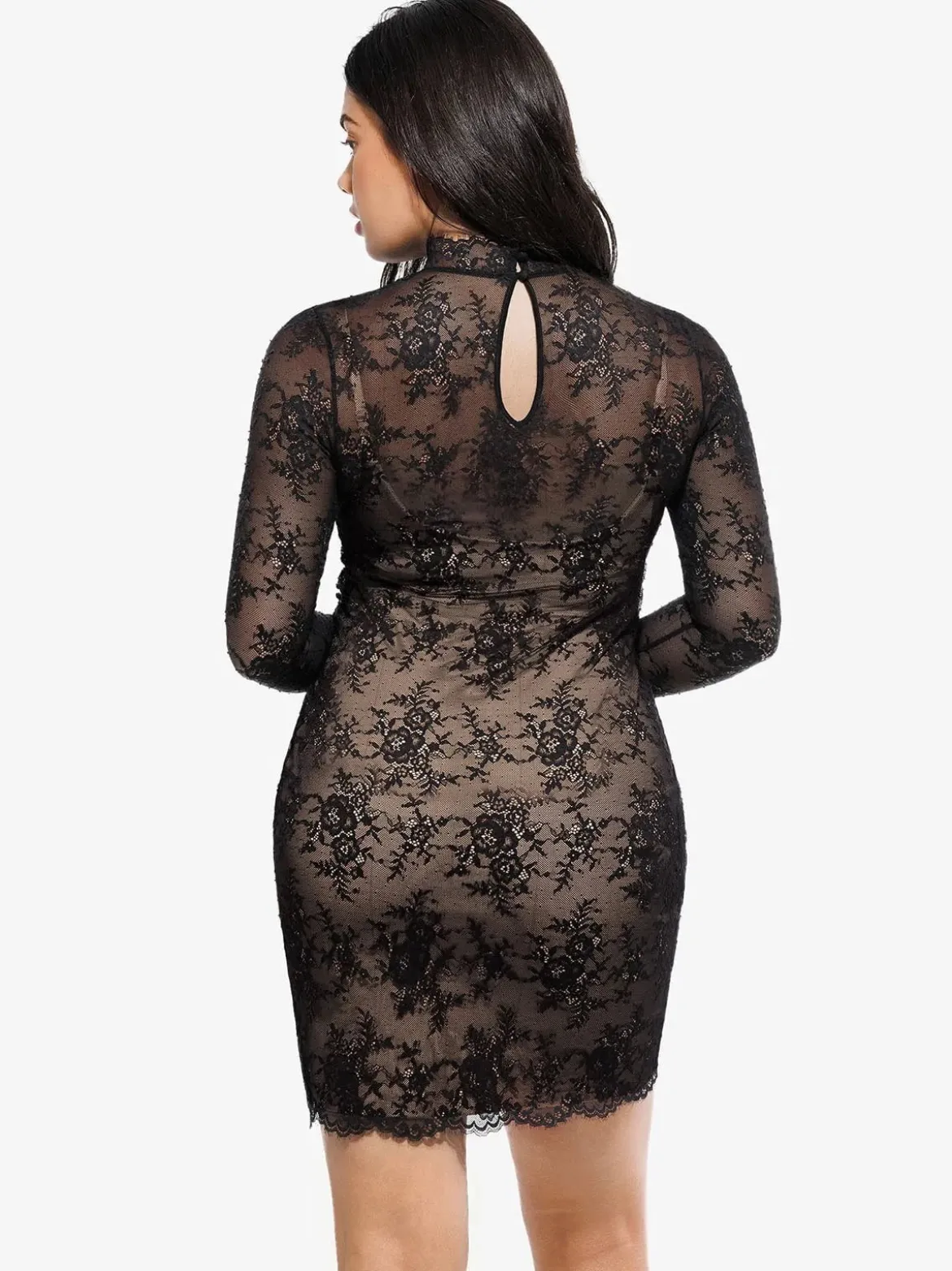 Shapewear 2-in-1 Lace Overlay Sculpting Dress