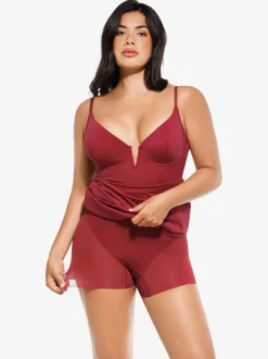 Shapewear 2-in-1 Lace Overlay Sculpting Dress