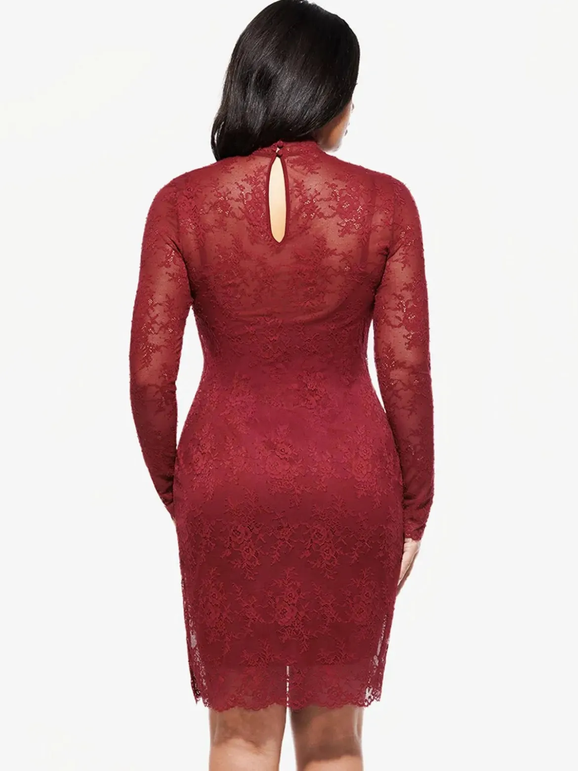 Shapewear 2-in-1 Lace Overlay Sculpting Dress
