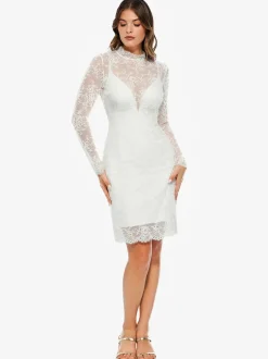 Shapewear 2-in-1 Lace Overlay Sculpting Dress