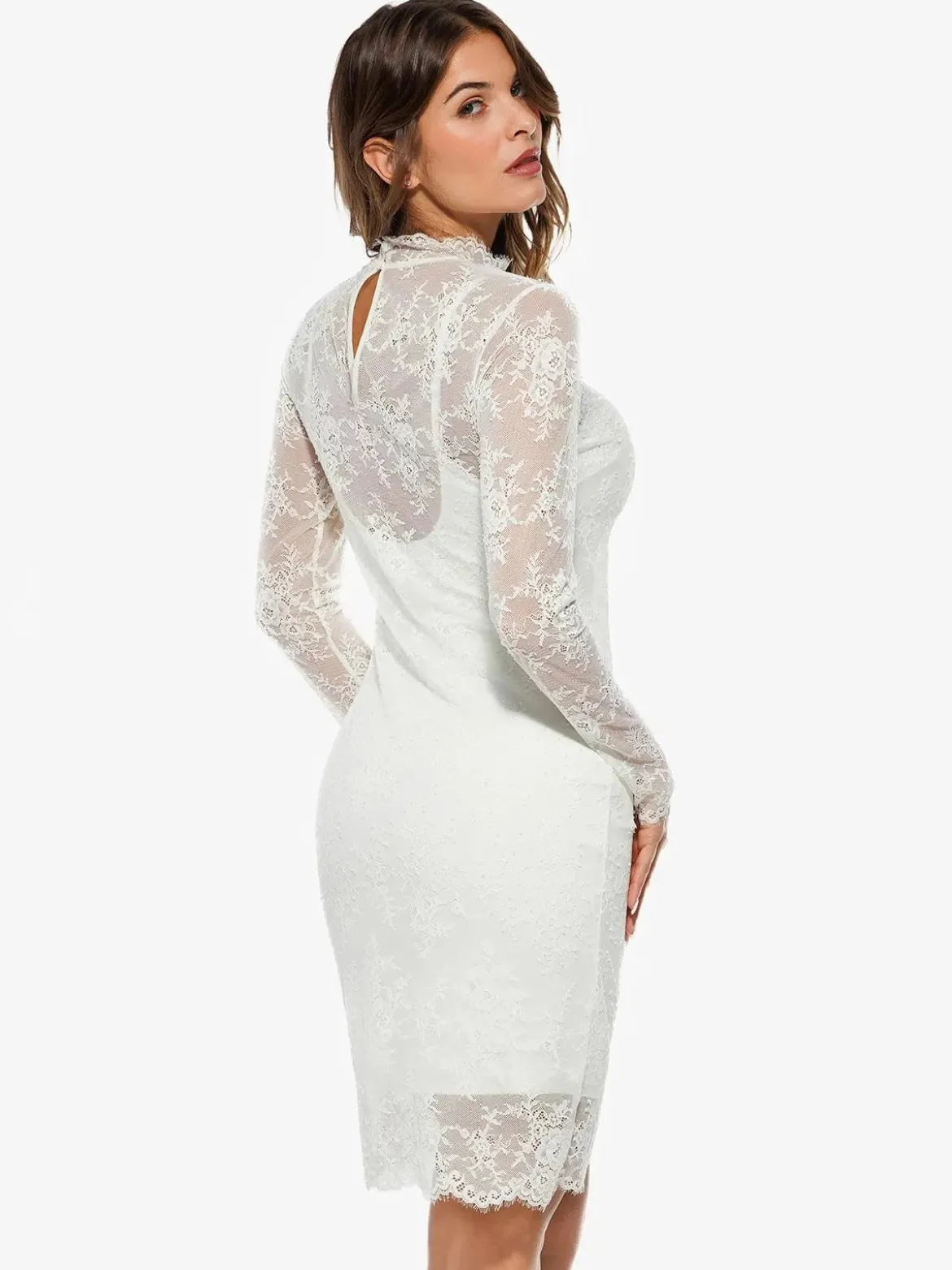 Shapewear 2-in-1 Lace Overlay Sculpting Dress