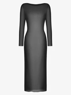 Shapewear Lace Dress Sheer Mesh Cover-Up Set